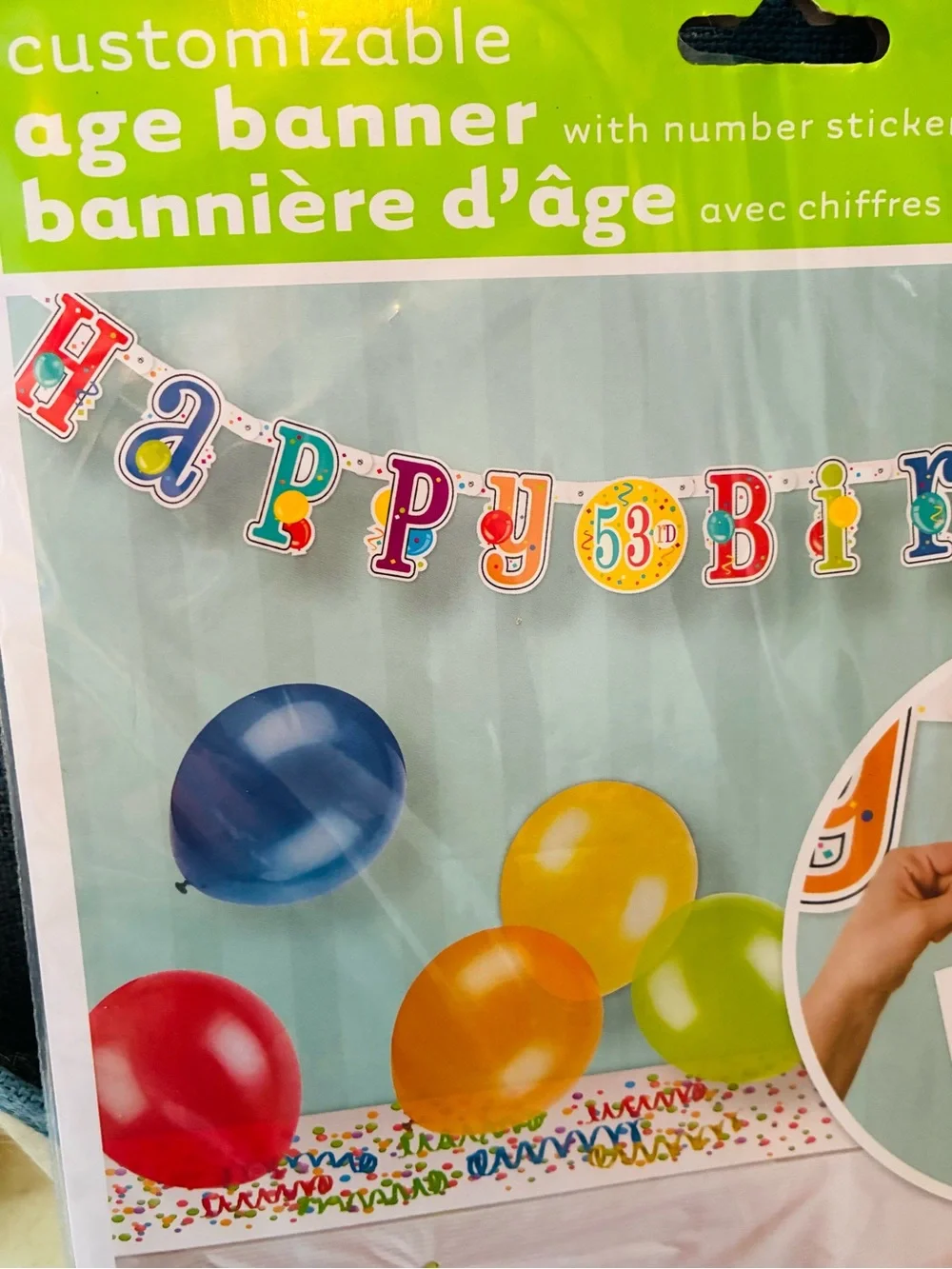 Unique Customizable 'Happy Birthday' Banner in Multi-Color